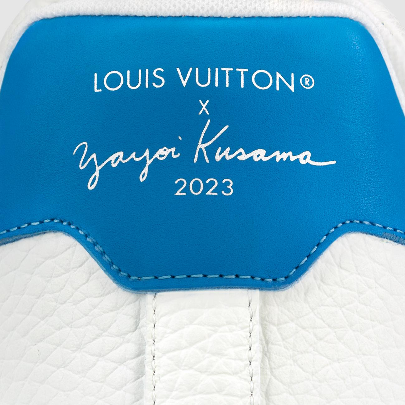 Giày Thể Thao Louis Vuitton Trainer LVxYK Nam Trắng Xanh Dương